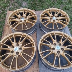 Enkei Infiniti RIMS G25 G35 G37 18" STAGGERED 🔥 GOLD 5x114.3