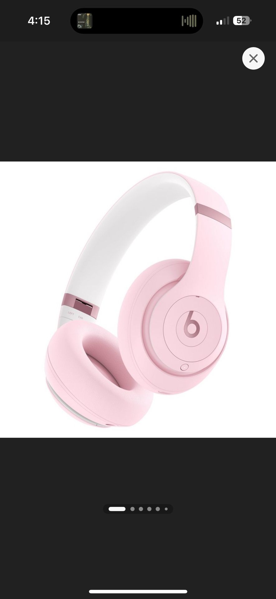 Beats Studio Pro Bluetooth Wireless Headphones - Matte Pink