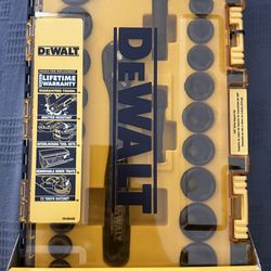 Brand New- DEWALT 1/2 in. Drive Combination Socket Set with Case (23-Piece)