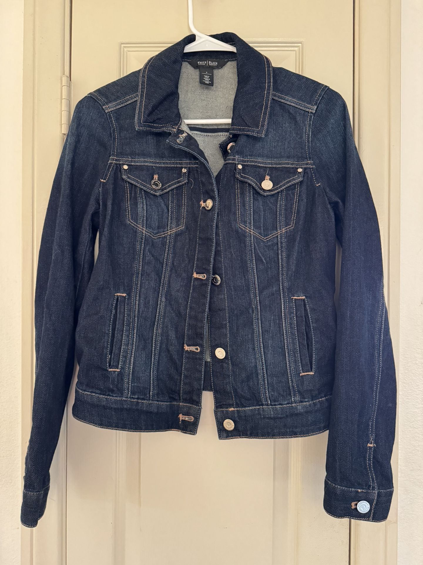 White House Black Market Jean Jacket - Size 4