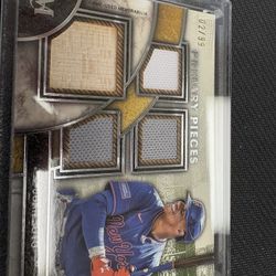 Juan Soto Quad Primary Pieces Relic Card 2/99