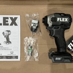 FLEX FX1371A 24V 1/4” Quick Eject Hex Impact Driver (Tool Only)