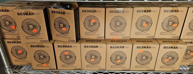 Beskar Clip-On Portable Desk & Table Fan – Brand New in Box