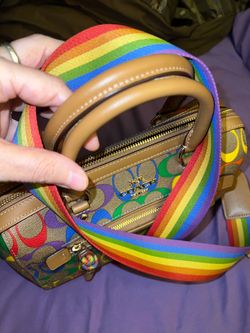 Coach rainbow bag