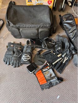 Harley-Davidson Motorcycle Gear & Touring Accessories Lot