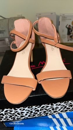 Brown Crossed Strap Heels