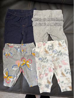 4 Pack Baby Girl Pants