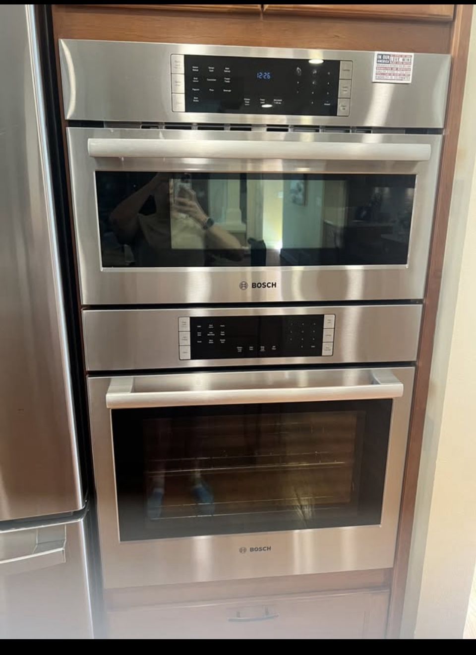 Bosch 800 Series 30" Stainless Steel Oven/Micro Combo Electric Wall Oven