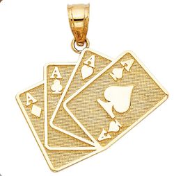 A pocker pendant 14K REAL YELLOW GOLD. Description⬇️
