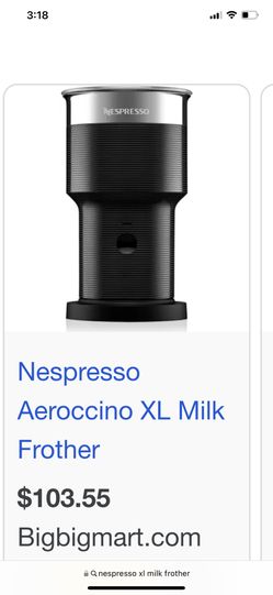 Nespresso Aeroccino XL Milk Frother