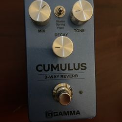 Gamma Cumulus 3-Way Reverb Effects Pedal