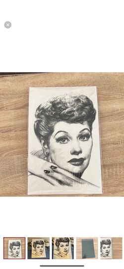 I LOVE LUCY COPY PENCIL DRAWING 11X17 NEW