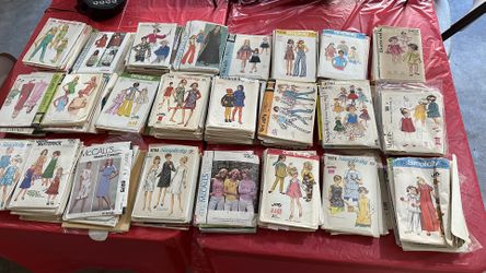 Large Lot of Vintage Sewing Patterns – 100+ Simplicity, McCall’s, Butterick (1950s–1980s)