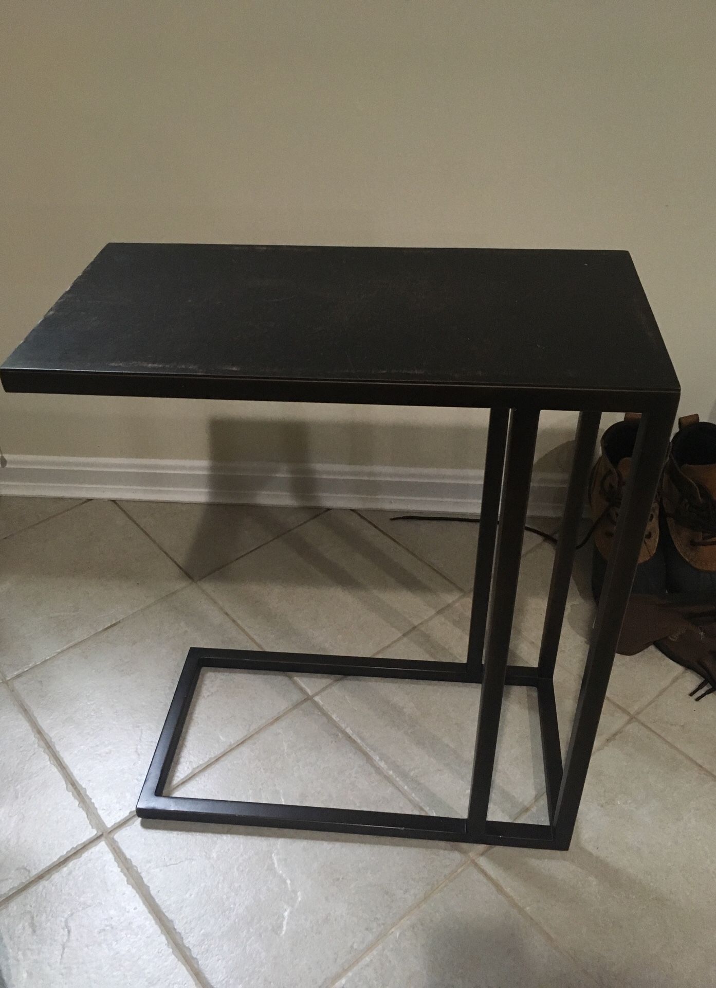Steel small side table
