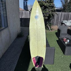 6’8 Ward Coffey surfboard