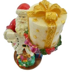Christopher Radko Santa Claus Figurine Santa's List Candle Holder w/Candle