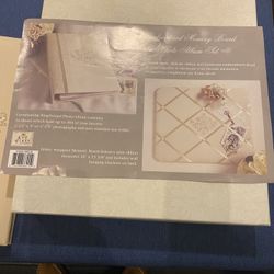 Art Works, International Embroidered Memory Board And Photo Album Album Set Open Box