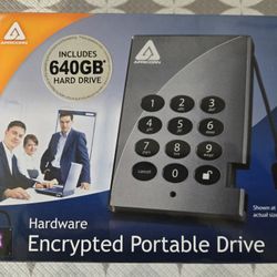 Aegis Padlock Pro - Secure External Drive 640 GB