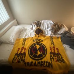 Club America Hooded Poncho