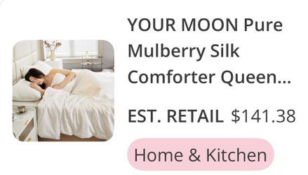 Silk Comforter $35