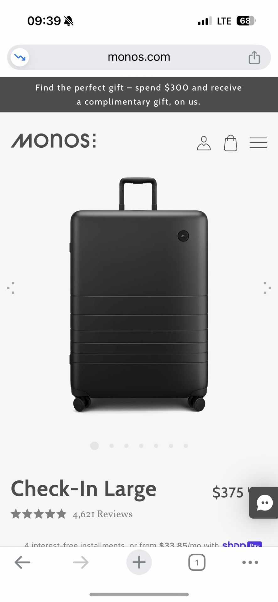Monos luggage Large Check-in