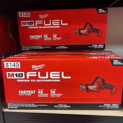 Milwaukee M18 Fuel Hackzall One Handed Recip Saw 