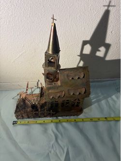 Vintage church copper music box