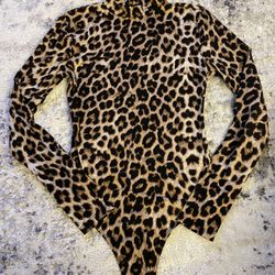Cheetah Print Longsleeve Bodysuit