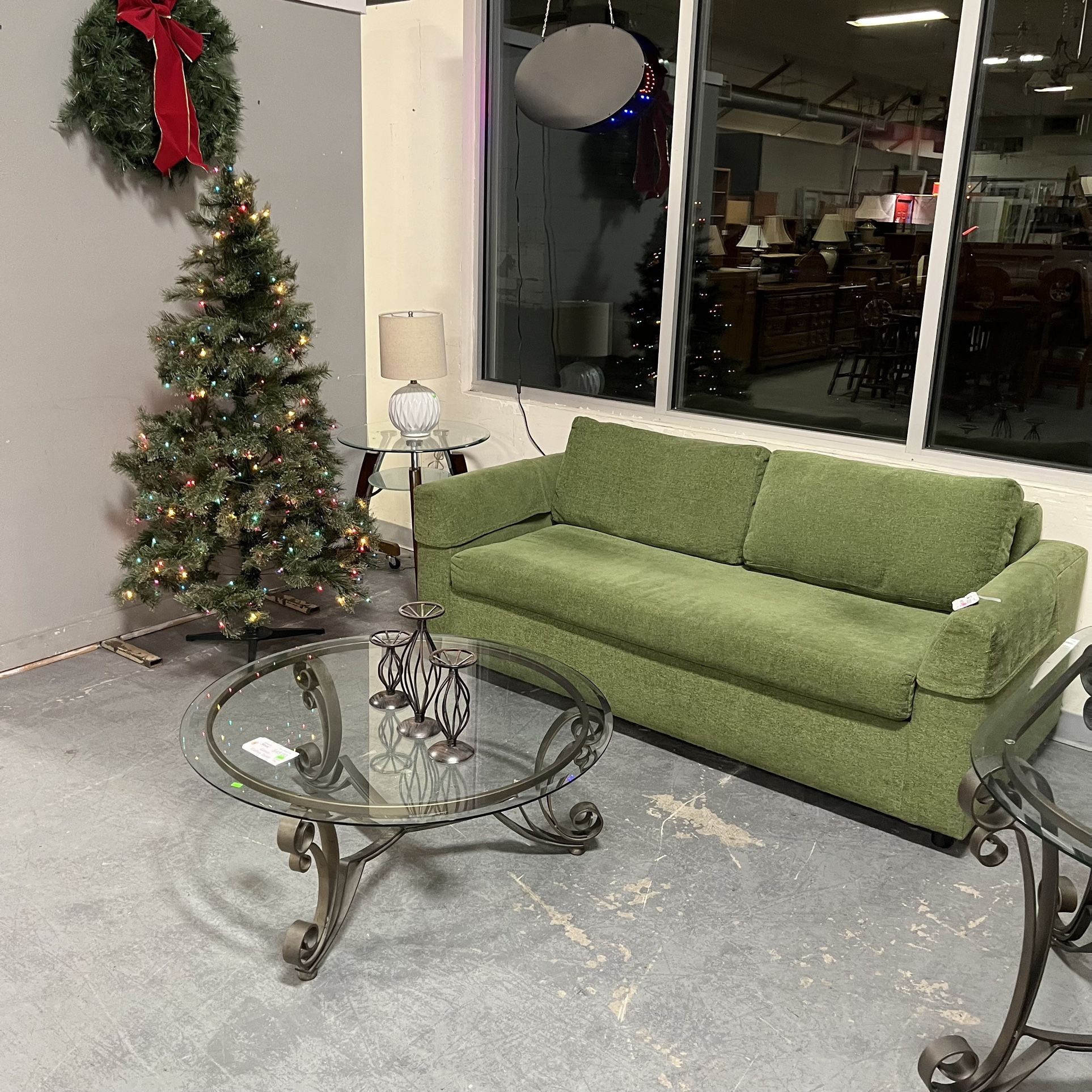 Green Modern Sofa Couch (in Store)