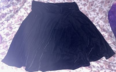 black suede skirt