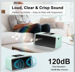 Brand New Simple Music Player for Dementia Alzheimer's Seniors, Easy to Use Music Box for Elderly Parents, Large On/Off Button, Plug-and-Play, One-Tou