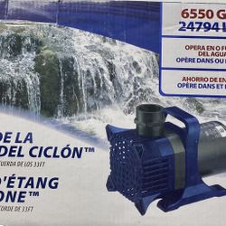 Alpine Cyclone Pond Pump 6550 GPH pump with 33 foot cord 