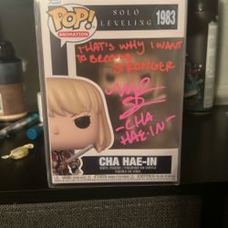 Signed Cha Hae-in Funko Pop ( With Protector)