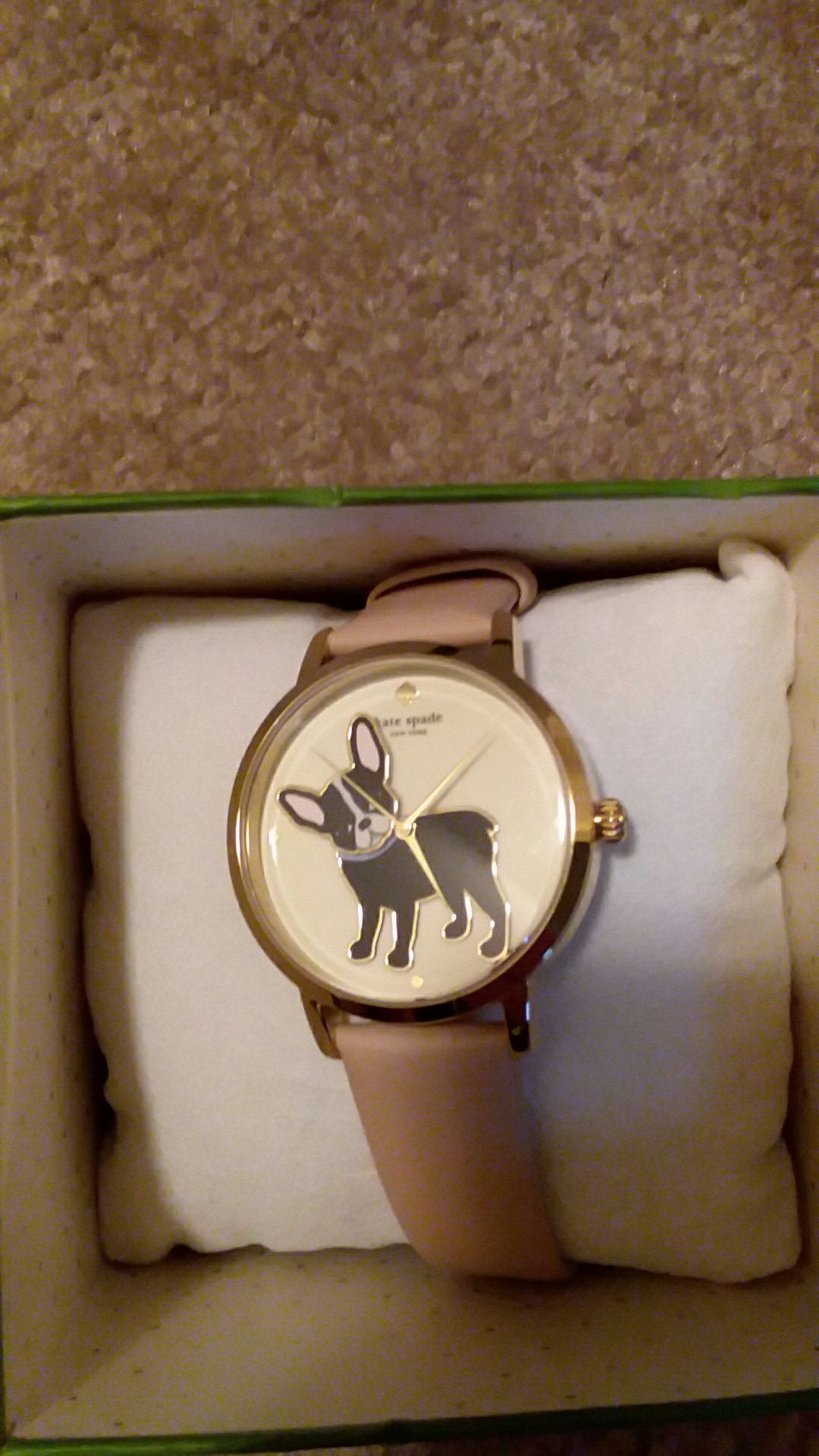 Kate spade Boston terrier watch