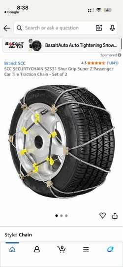Set of 4 tire chains