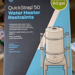 Brand New Water Heater Straps