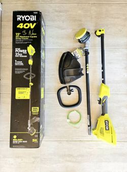 RYOBI 40V Weed Eater EXPAND-IT Attachment Capable String Trimmer