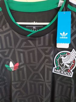 Mexico Authentic Adidas National Soccer Team Black Jersey