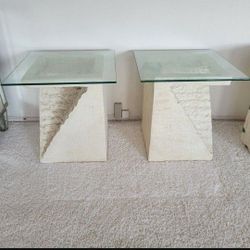 Postmodern End Tables 