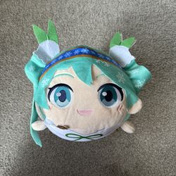 Hatsune Miku PoteKoro Mascot M size Snow Miku Yuki Miku Ver. 2015 Plush New NWT