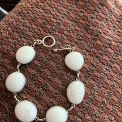 Heavy Moonstone & Sterling Bracelet 