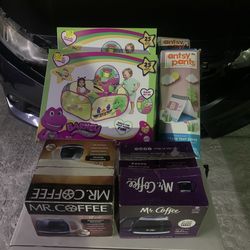 Toys and coffee cups all $10
