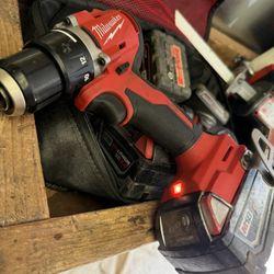 Milwaukee Drill And Batteries