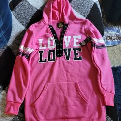Shipping Only!    Womens/Juniors Pink Fleece Top/Dress