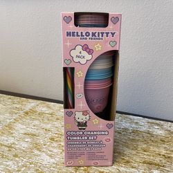  Hello Kitty & Friends Color-Changing Acrylic Travel Cup Set  Hello Kitty & Friends Color-Changing Acrylic Travel Cup Set Stay hydrated all day with K