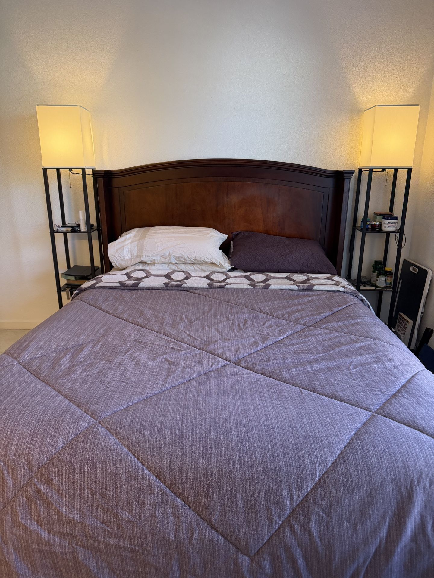 Bed Frame, mattress And metal Box