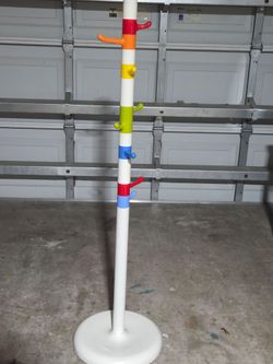 Vintage IKEA KROKIG Memphis-Style Coat Rack – $100