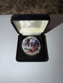 2001 Dale Earnhardt NASCAR American Eagle Coin 1 Troy Oz .999 Fine Silver Round