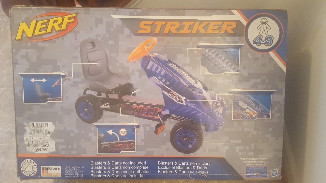 New Nerf Striker Pedal Go Cart .