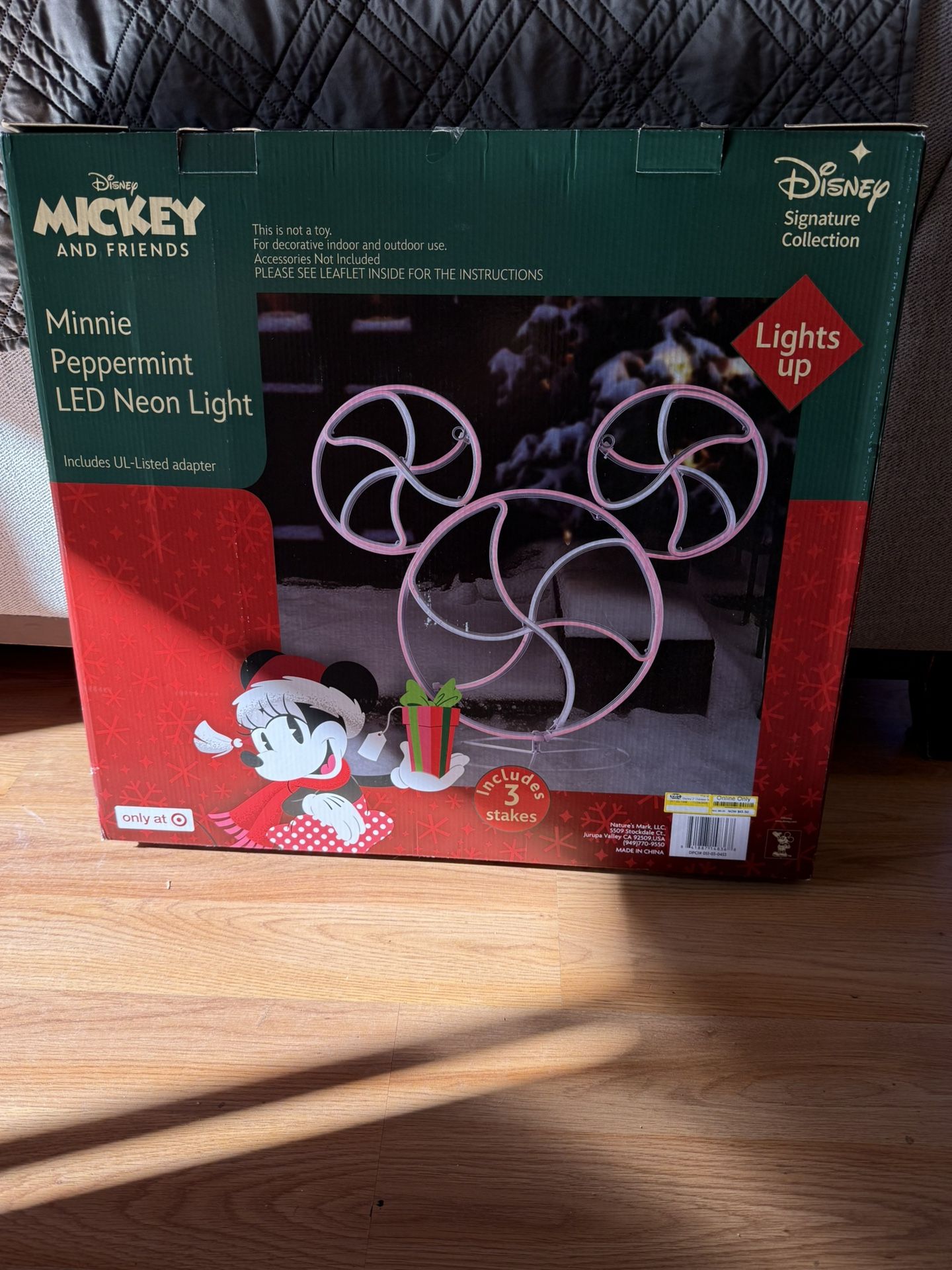 Mickey And Friends Minnie Peppermint LED neon Light